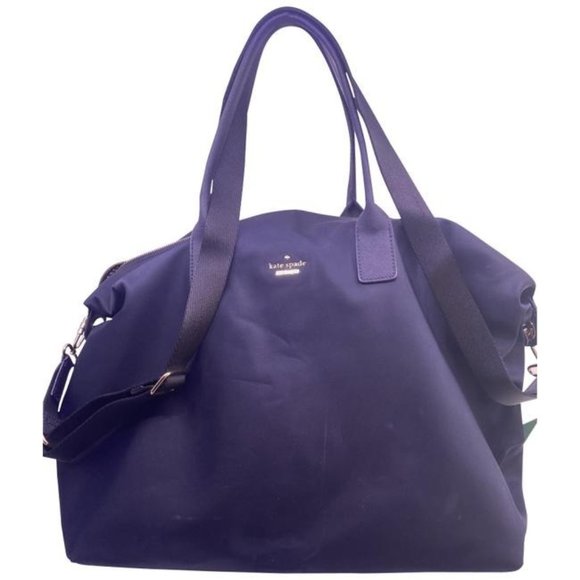 kate spade Handbags - Kate Spade Extra Large Navy Nylon Weekendtravel Bag